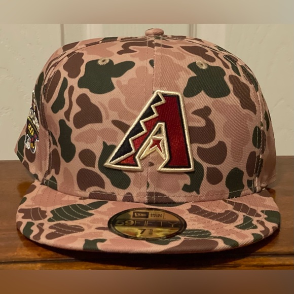 Arizona Diamondbacks World Series MLB Camo New Era Fitted Hat Mens 7 5/8 New - Picture 1 of 13